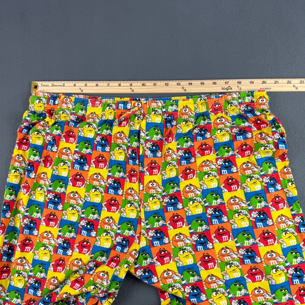 M&M's Pajama Pants Mens 2XL Multi Color Character Print Cotton Lounge Bottoms